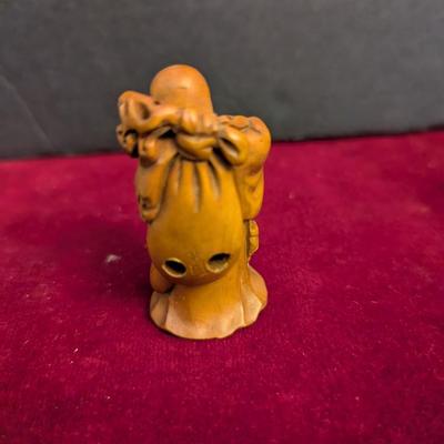 Hand Carved Boxwood Buddha #95