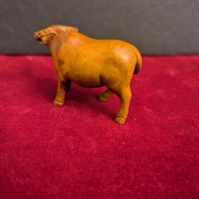 Signed Hand Carved Boxwood Netsuke Zodiac Animal #96