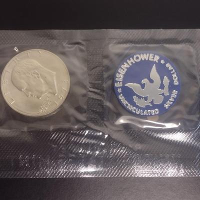 1973 US Eisenhower Silver Dollar Uncirculated Coin (#42)