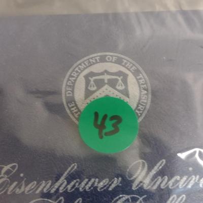 1973 US Eisenhower Silver Dollar Uncirculated Coin (#43)