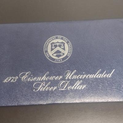 1973 US Eisenhower Silver Dollar Uncirculated Coin (#43)