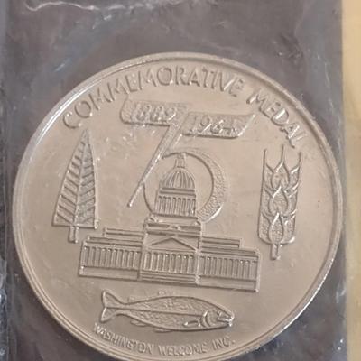 Washington State Diamond Jubilee Statehood Commemorative Medal in Original Packaging