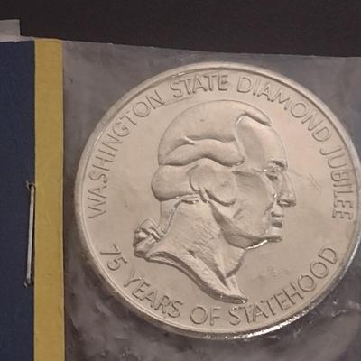 Washington State Diamond Jubilee Statehood Commemorative Medal in Original Packaging