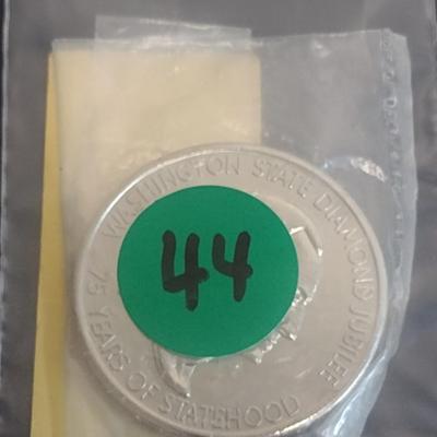 Washington State Diamond Jubilee Statehood Commemorative Medal in Original Packaging