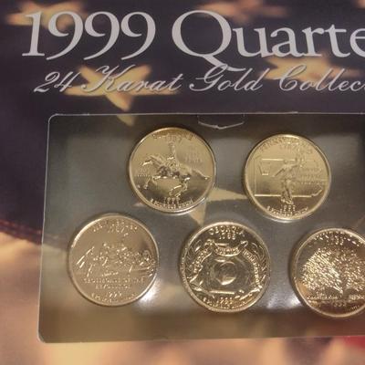 1999 Special Limited Edition 24K Gold Clad State Quarter Collection in Original Packaging (#45)