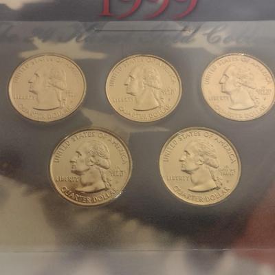 1999 Special Limited Edition 24K Gold Clad State Quarter Collection in Original Packaging (#45)