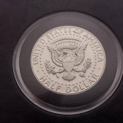 1963 US Mint Silver Franklin and 1964 Silver Kennedy Half Dollars Uncirculated (#46)