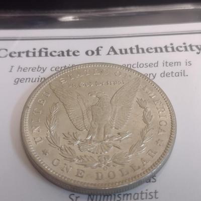 1899 US Mint Morgan Silver Dollar VF to AU Condition (#48)