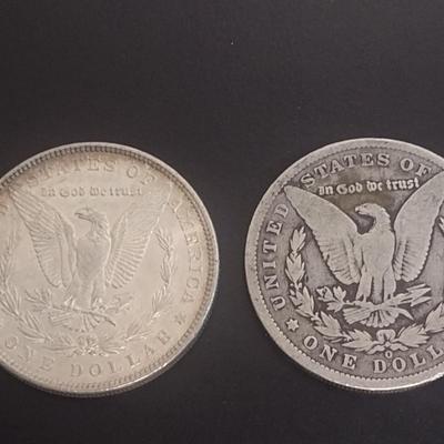 1885 and 1900 US Mint Morgan Silver Dollars Circulated (#49)
