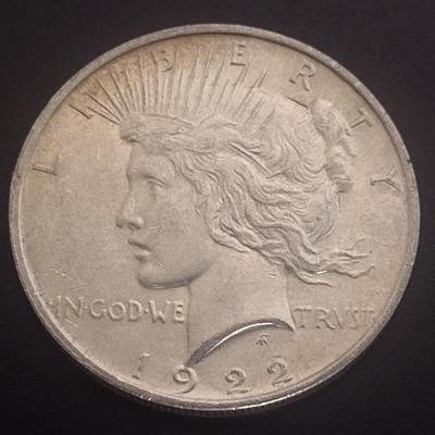 1922 US Mint Peace Silver Dollar Circulated (#50)