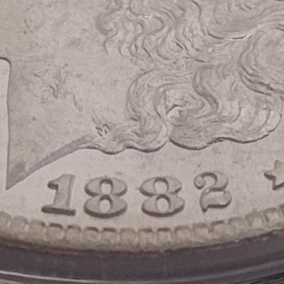 1882-S US Mint Morgan Silver Dollar Coin High Grade Condition (#56)