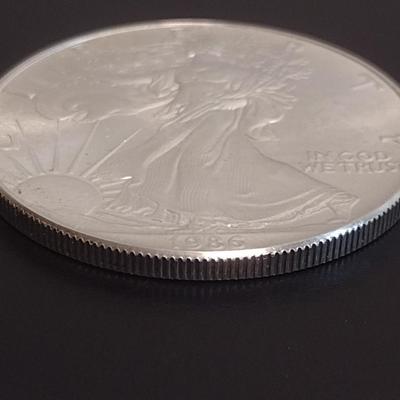 1986 US Mint Silver Eagle $1 Coin High Grade Condition (#58)