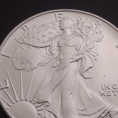 1986 US Mint Silver Eagle $1 Coin High Grade Condition (#60)