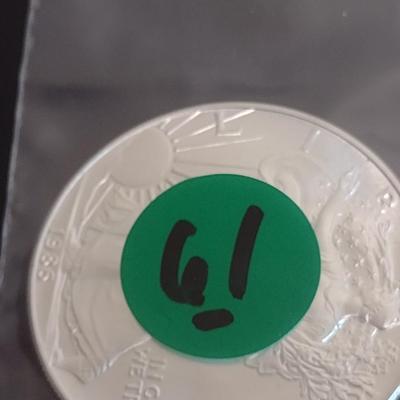 1986 US Mint Silver Eagle $1 Coin High Grade Condition (#61)