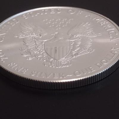 2010 US Mint Silver Eagle $1 Coin AU or Higher Condition (#62)
