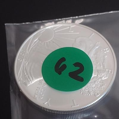 2010 US Mint Silver Eagle $1 Coin AU or Higher Condition (#62)