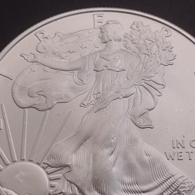 2010 US Mint Silver Eagle $1 Coin AU or Higher Condition (#63)