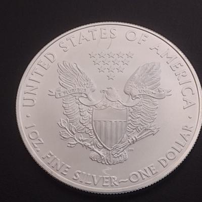 2010 US Mint Silver Eagle $1 Coin AU or Higher Condition (#63)