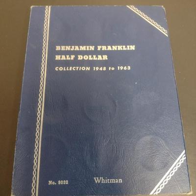 1948-1963 Benjamin Franklin Half Dollar Silver Coin Collection as Shown (#64)