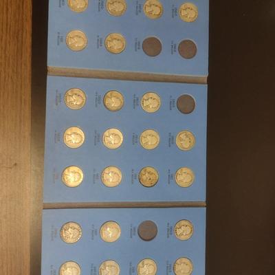 1946 to 1959 Washington Head Quarter Silver Coin Collection as Shown (#67)