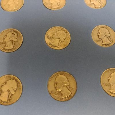 Collection of US Mint Various Dates Silver Quarters (#68)