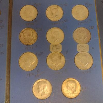 Collection of US Mint Kennedy Silver Half Dollars Circulated Condition (#69)
