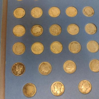 1946 and Up Roosevelt Head Dime Silver Coin Collection as Shown (#71)