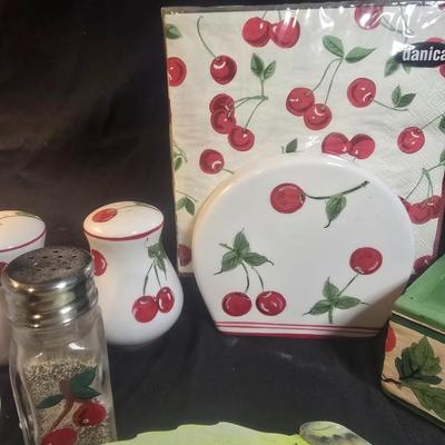 KITCHEN ITEMS WITH A CHERRY THEME
