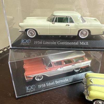 3 die cast car lot