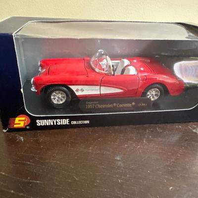 1957 corvette red sunnyside collection
