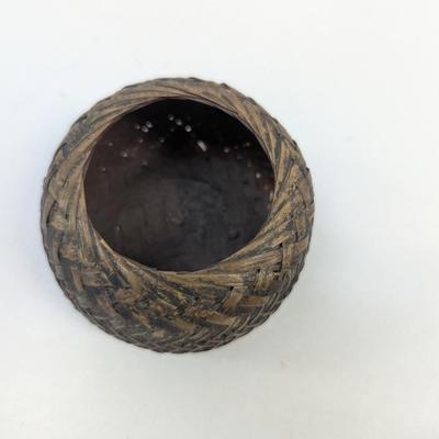 Native American Hand Woven Baskets Round Pattern Folk Art #5