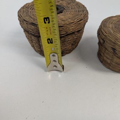 Vintage Hand Made Sweet Grass Baskets #5