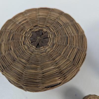Vintage Hand Made Sweet Grass Baskets #5