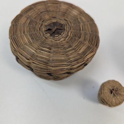 Vintage Hand Made Sweet Grass Baskets #5