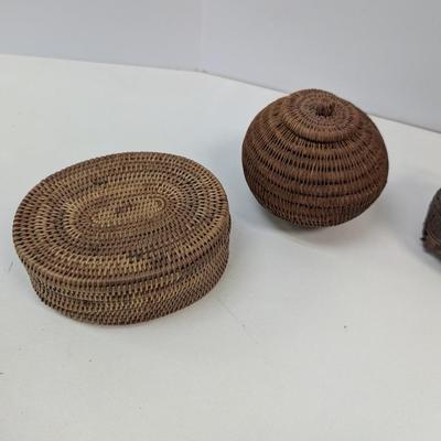 Antique Native American Style Woven Baskets