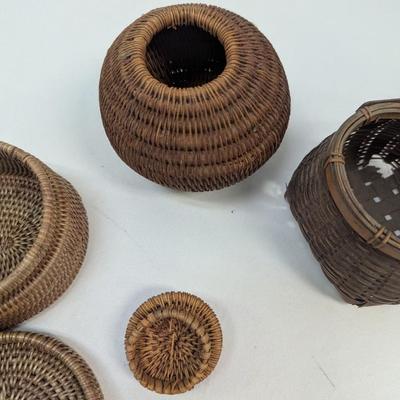 Antique Native American Style Woven Baskets