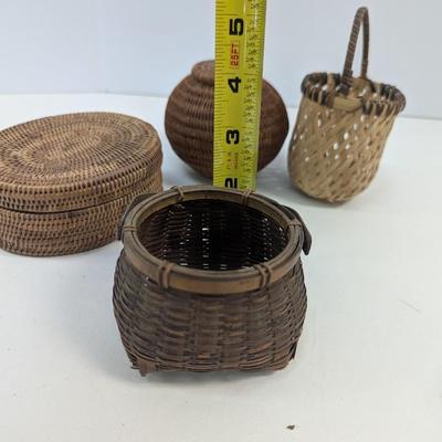 Antique Native American Style Woven Baskets
