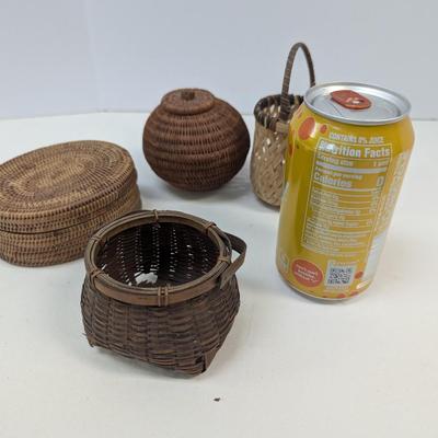 Antique Native American Style Woven Baskets