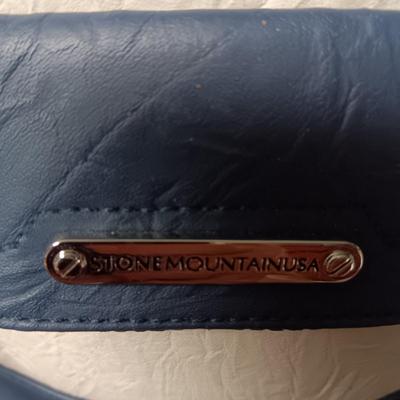 STONE MOUNTAIN LEATHER PURSE AND A NINE WEST BLACK PURSE
