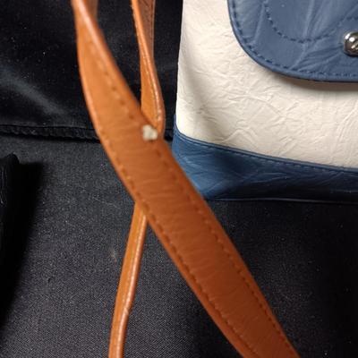 STONE MOUNTAIN LEATHER PURSE AND A NINE WEST BLACK PURSE