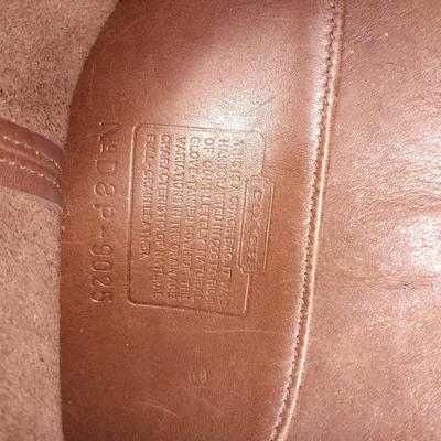 COACH BROWN LEATHER PURSE AND A KATE SPADE DENIM PURSE