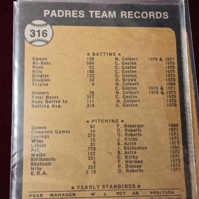 BASEBALL TEAM TRADING CARDS