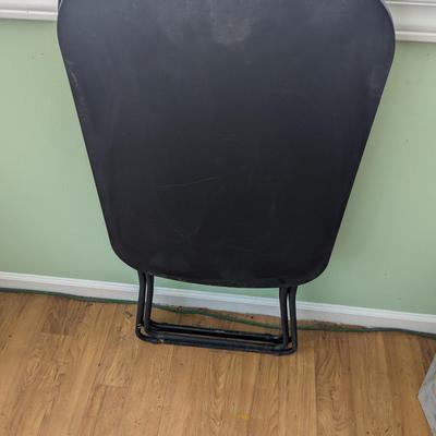 2 - 18 x 39 Black Folding Tables (FR)