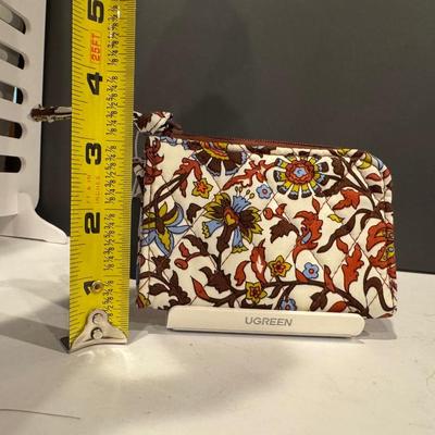 Lot of 2 Vera Bradley Items: Zip Card Pouch & Mini Belt Bag.