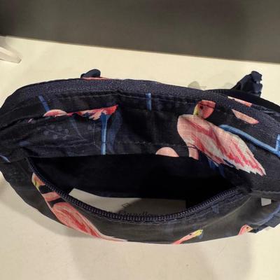 Lot of 2 Vera Bradley Items: Zip Card Pouch & Mini Belt Bag.