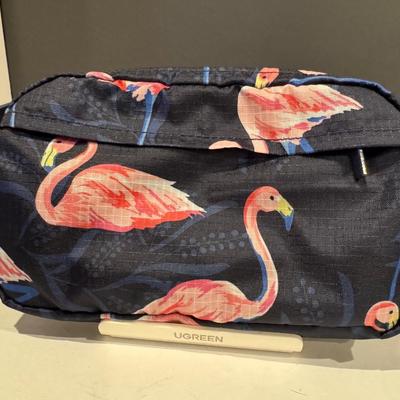 Lot of 2 Vera Bradley Items: Zip Card Pouch & Mini Belt Bag.