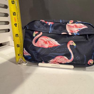Lot of 2 Vera Bradley Items: Zip Card Pouch & Mini Belt Bag.