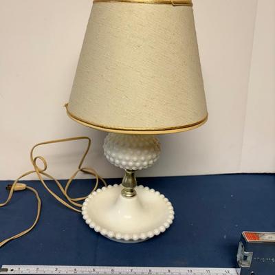 Vintage Milk Glass Lamp