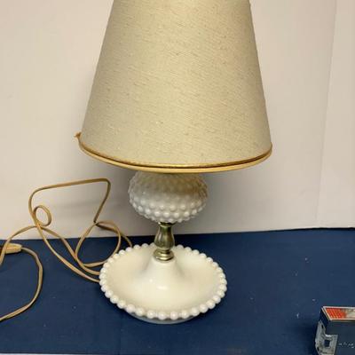 Vintage Milk Glass Lamp
