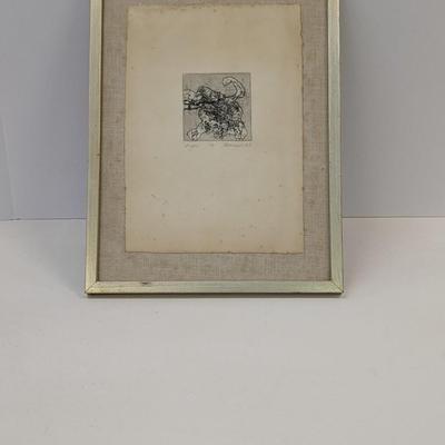Signed & Numbered "Anger" Art Drawing